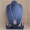 Antique Classic Pendant Set With Matte Gold Plating
