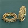 Antique Moti Bangles With Matte Gold Plating