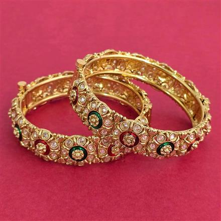 Antique Openable Bangles With Gold Plating