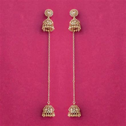 Antique Jhumki With Gold Plating