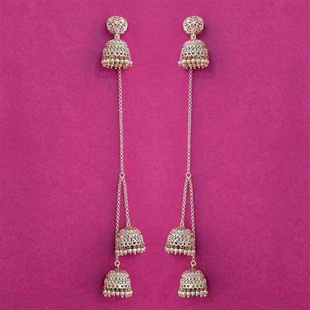 Antique Jhumki With Gold Plating