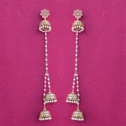 Antique Jhumki With Gold Plating