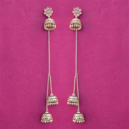 Antique Jhumki With Gold Plating
