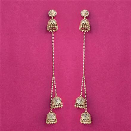 Antique Jhumki With Gold Plating