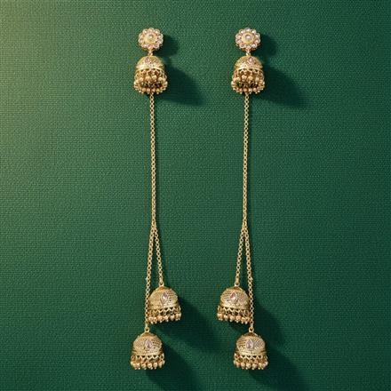 Antique Jhumki With Gold Plating