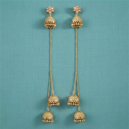 Antique Jhumki With Gold Plating