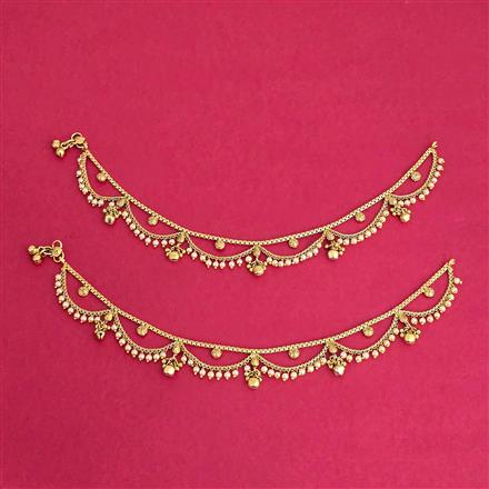 Antique Moti Payal With Gold Plating