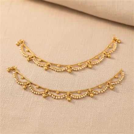 Antique Moti Payal With Gold Plating