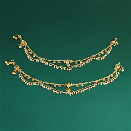 Antique Moti Payal With Gold Plating