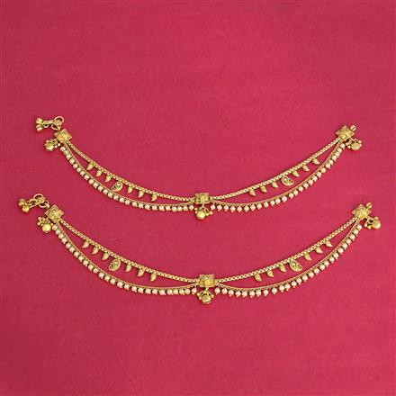 Antique Moti Payal With Gold Plating