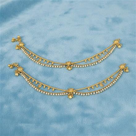 Antique Moti Payal With Gold Plating