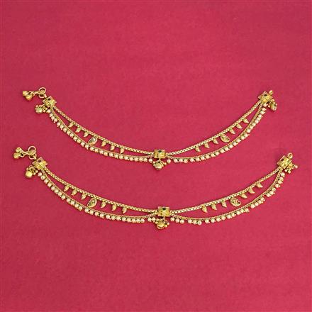 Antique Moti Payal With Gold Plating