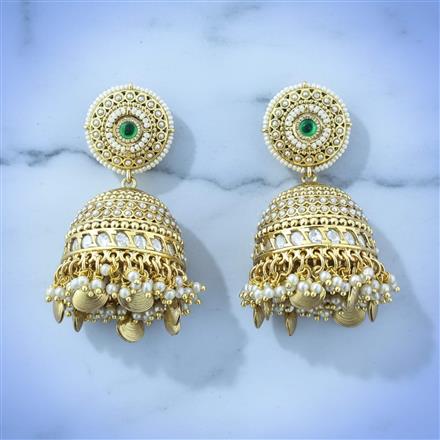 Antique Jhumki With Gold Plating