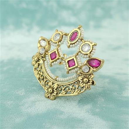 Antique Adjustable Ring With Gold Plating