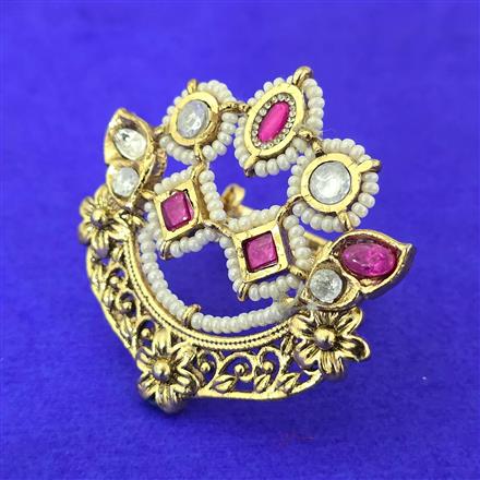 Antique Adjustable Ring With Gold Plating
