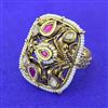 Antique Adjustable Ring With Gold Plating