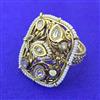 Antique Adjustable Ring With Gold Plating