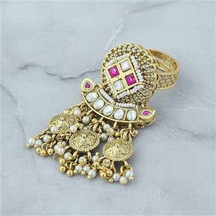 Antique Adjustable Ring With Gold Plating