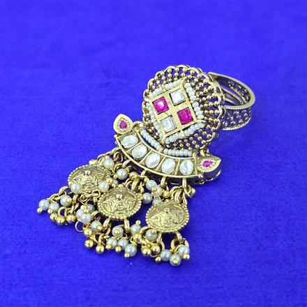 Antique Adjustable Ring With Gold Plating