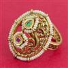 Antique Adjustable Ring With Gold Plating