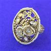 Antique Adjustable Ring With Gold Plating