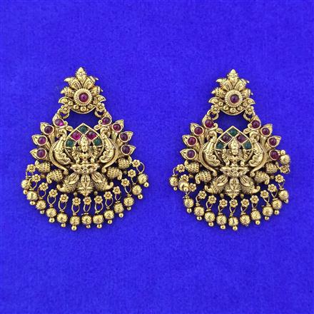 Antique Temple Earring With Gold Plating