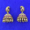 Antique Jhumki With Matte Gold Plating