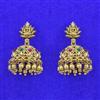 Antique Temple Earring With Matte Gold Plating