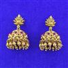 Antique Temple Earring With Matte Gold Plating