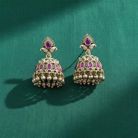 Antique Jhumki With Gold Plating