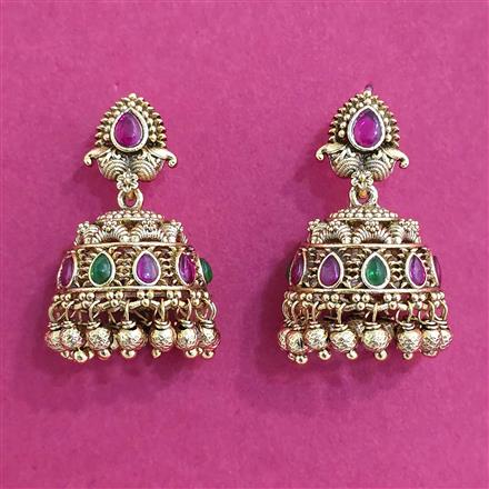Antique Jhumki With Gold Plating