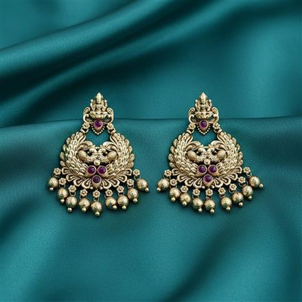 Antique Temple Earring With Gold Plating