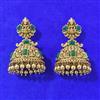 Antique Temple Earring With Matte Gold Plating