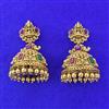 Antique Temple Earring With Matte Gold Plating