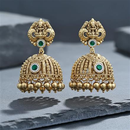 Antique Temple Earring With Gold Plating