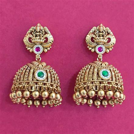 Antique Temple Earring With Gold Plating