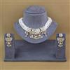 Antique Moti Necklace Set With Gold Plating