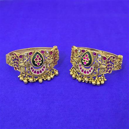 Antique Openable Bangles With Gold Plating