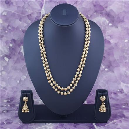 Antique Mala Necklace Set With Gold Plating