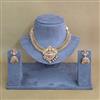 Antique Temple Necklace Set With Gold Plating