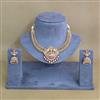 Antique Temple Necklace Set With Gold Plating