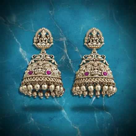 Antique Jhumki With Gold Plating