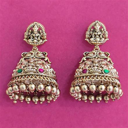 Antique Jhumki With Gold Plating