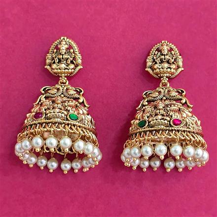 Antique Jhumki With Gold Plating