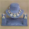 Antique South Indian Necklace Set With Matte Gold Plating
