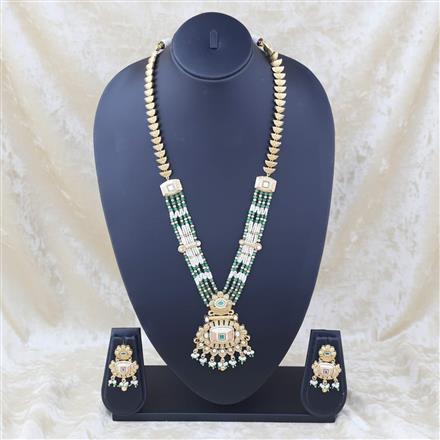 Antique Meenakari Pendant Set With Gold Plating