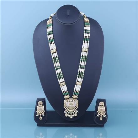 Antique Meenakari Pendant Set With Gold Plating