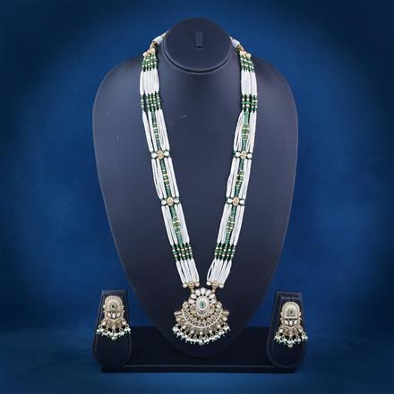 Antique Meenakari Pendant Set With Gold Plating