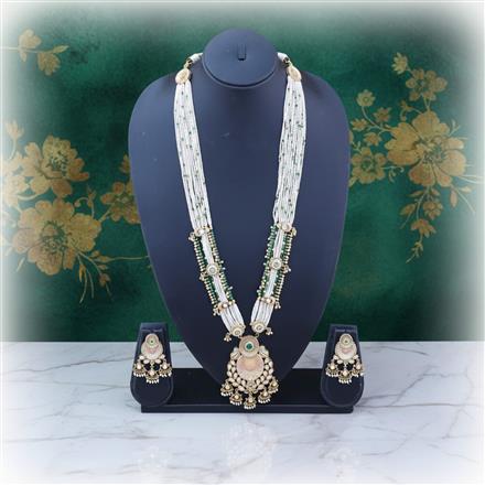 Antique Meenakari Pendant Set With Gold Plating