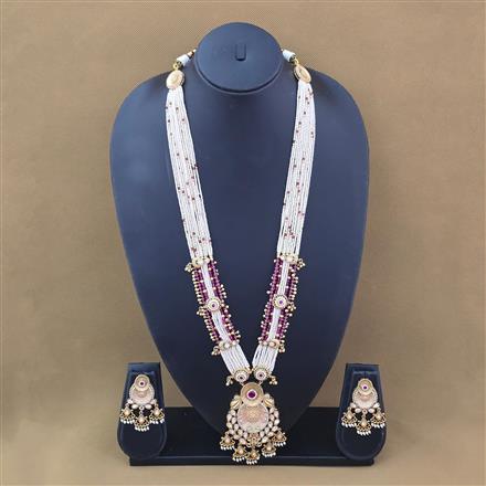 Antique Meenakari Pendant Set With Gold Plating
